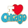 I Love Chicago Lapel Pin